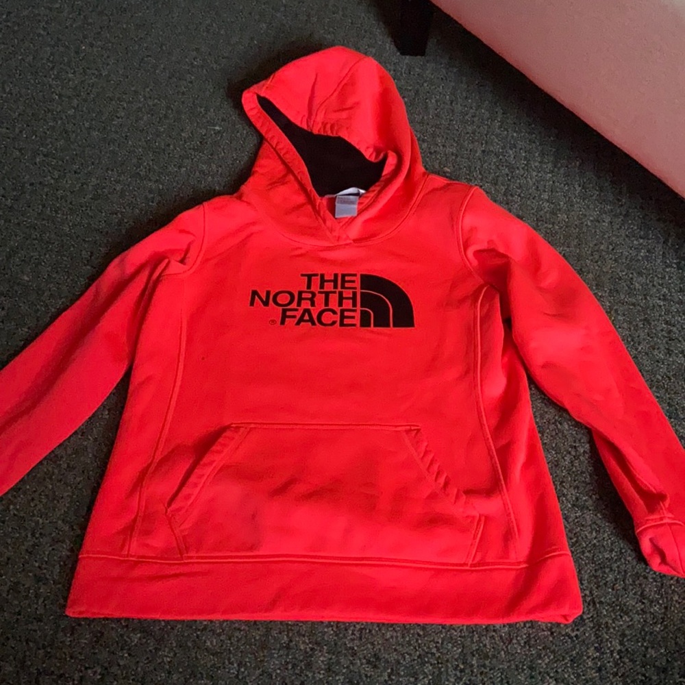 Pink North Face Sweatshirt